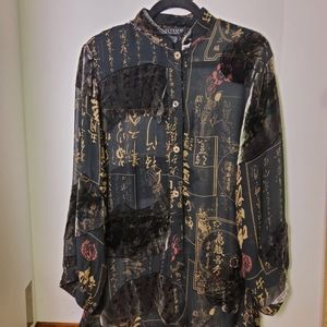 CITRON 100%SILK BLOUSE